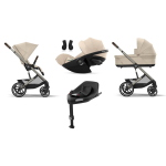 Cybex 4 in 1 Balios S lux Almond Beige con Cloud G3 i-Size Plus e Isofix