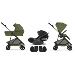 Cybex Trio Melio Carbon Moss Green con Cloud T I-Size