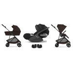 Cybex Trio Melio Chocolate Browun con Cloud T i-Size