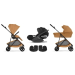 Cybex Trio Melio Carbon Cinnamon Yellow con Cloud T I-Size