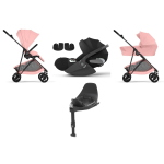 Cybex 4 in 1 Melio Carbon Candy Pink con Cloud T i-Size e Isofix