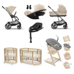 Mega Kit Nascita neonato Balios 4in1 con Sleepi V3 e Tripp Trapp 4 in 1
