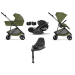 Cybex 4 in 1 Melio Carbon Moss Green con Cloud T I-Size e Isofix