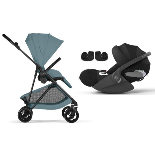 Cybex 2in1 Melio Carbon Stormy Blue con Cloud T I-Size