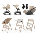 Cybex Set Nascita Neonato Trio Balios S Lux e Click & Fold 4 in 1