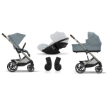 Cybex Trio Balios Stormy Blue con Cloud G i-Size Fog Grey