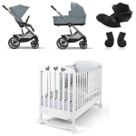 Kit Nascita Neonato Trio Cybex Balios S Lux Stormy Blue e Lettino Simply