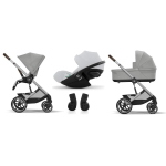Cybex Trio Balios Stone Grey con Cloud G i-Size Fog Grey