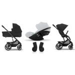 Cybex Trio Balios Moon Black con Cloud G i-Size Fog Grey
