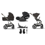 Cybex 4 in 1 Balios Chocolate Brown con Cloud T I-Size Plus e Isofix