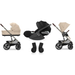 Cybex Trio Talos S Lux Tpe Almond Beige con Cloud T I-Size