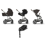 Cybex 4 in 1 Balios S Lux TPE Chocolate Brown con Cloud G i-Size Plus e Isofix