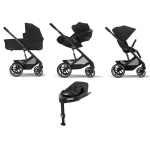 Cybex 4 in 1 Balios S Lux BLK Moon Black con Cloud G i-Size e Isofix
