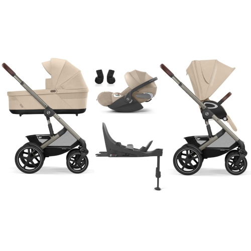 Cybex 4 in 1 Talos S Lux Almond Beige con Base Isofix
