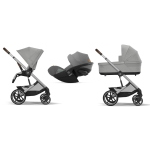 Cybex Trio Balios S Lux SLV Stone Grey con Cloud G i-Size Plus