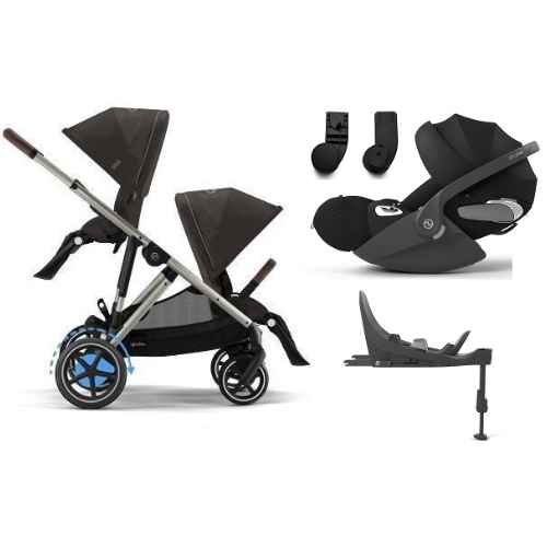 Cybex Fratellare e-Gazelle S Chocolate Brown con Cloud T e Isofix