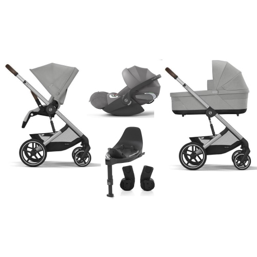 Cybex 4 in 1 Balios Stone Grey con Cloud T i-Size e Isofix