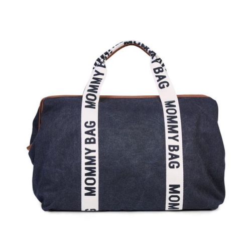 Childhome Borsa Mommy Bag Signature Tela Nero