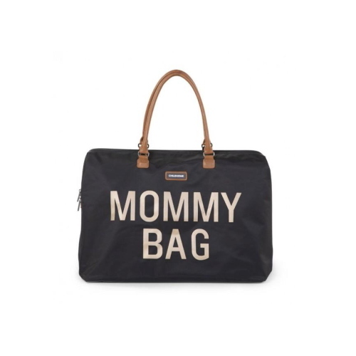 Childhome Borsa Mommy Bag Big Nera Oro