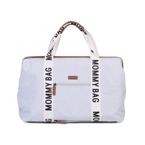Childhome Borsa Mommy Bag Signature Bianco