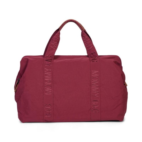 Childhome Borsa Mommy Bag Urban Signature Bordeaux