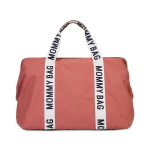Childhome Borsa Mommy Bag Signature Canvas Terracotta