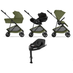 Cybex 4 in 1 Melio Carbon Moss Green con Cloud G I-Size e Isofix