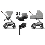 Cybex 4 in 1 Balios S Lux SLV Stone Grey con Cloud G i-Size Plus e Isofix