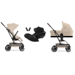 Cybex Trio EEZY S TWIST+2 Almond Beige con Cloud G I-Size
