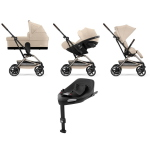Cybex 4 in 1 EEZY S TWIST+ 2 Almond Beige con Cloud G3 Plus e Isofix