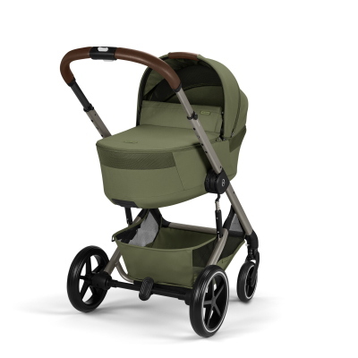 Cybex Trio Balios S Lux Mos Green con Navicella Richiudibile e Cloud T Plus I-Size