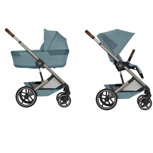 Cybex Duo Balios S Lux con Navicella Richiudibile Stormy Blue