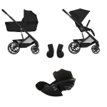 Cybex Trio Balios S LUX Moon Black con Navicella Richiudibile e Cloud G3 Plus i-Size