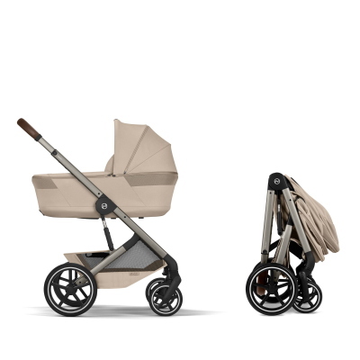 Cybex Duo Balios S Lux con Navicella Richiudibile Almond Beige