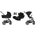 Cybex Trio Balios S LUX Moon Black con Navicella Richiudibile e Cloud G3 i-Size