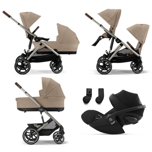 Cybex Trio Fratellare Gazelle S Almond Beige con Coud G3 i-Size