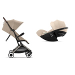 Cybex Travel System Orfeo Tpe Almond Beige e Cloud G3 i-size Plus