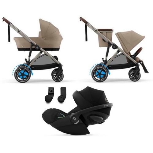 Cybex Trio e-Gazelle S Almond Beige con Cloud G3 i-size