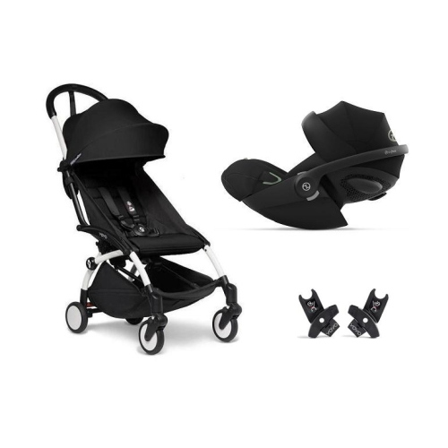 Baby Travel System YoYo 3 White-Black con Cloud G3 I-Size