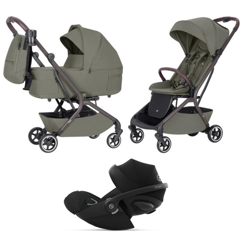 Carrello Baby Trio Magia Malted Green con Cybex Cloud G3 I-Size
