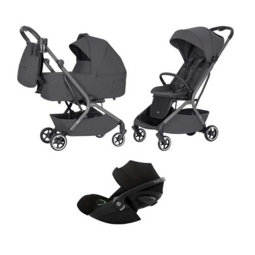 Carrello Baby Trio Magia Elm Grey con Cybex Cloud G3 I-Size 