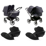 Donkey 5 Trio Gemellare Graphite-Stormy Blue e Cloud G3 I-Size