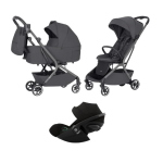 Carrello Baby Trio Magia Elm Grey con Cybex Cloud G3 I-Size 