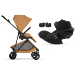 Cybex 2in1 Melio Carbon Cinnamon Yellow con Cloud G3 I-Size