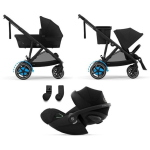 Cybex Trio e-Gazelle S BLK Moon Black con Cloud G3 i-Size