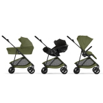 Cybex Trio Melio Carbon Moss Green con Cloud G3 I-Size