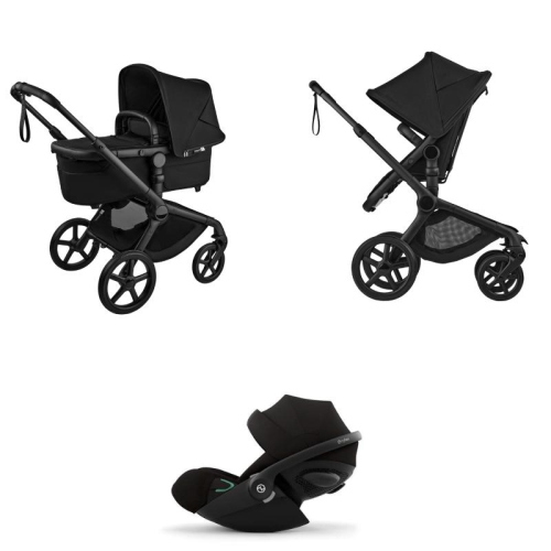 Bugaboo Trio Fox 5 Renew Heritage Black con Cloud G3 I-Size