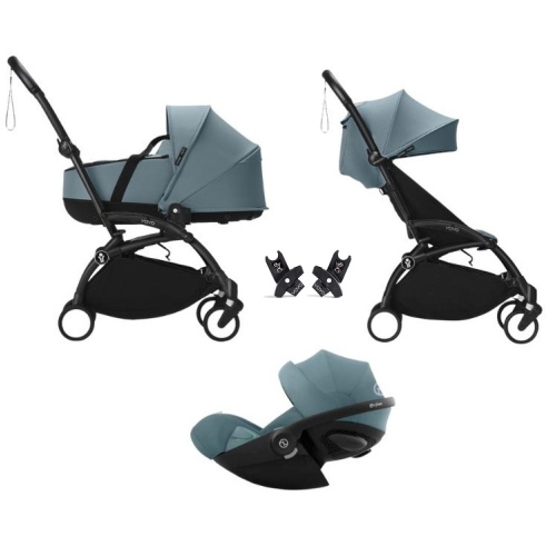 Stokke Trio Yoyo 3 Black-Aqua con Cybex Cloud G3 I-Size Plus