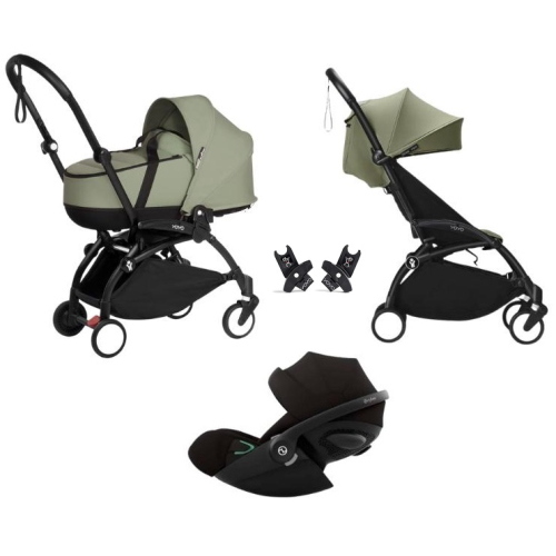 Stokke Trio Yoyo 3 Black-Olive con Cybex Cloud G3 I-Size