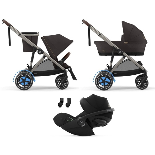 Cybex Trio e-Gazelle S Tpe Chocolate Brown con Cloud G3 I-Size